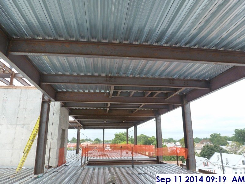 Metal decking at Roof Facing West (800x600)